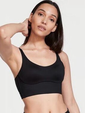 Victoria's Secret NWT Allegro Black Sports Bra wireless Scoop Bralette Size 38C